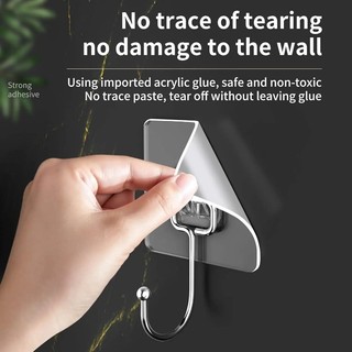 1 / 3 / 5 Cái Móc Chống Thấm Nước Trong Suốt Không Cần Đinh Cho Nhà Bếp / Móc Treo Tường Tự Dính Đa Năng Treo Chìa Khóa