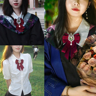 Hàn Quốc Retro Thắt Nơ Cho Nữ, Bé Gái Đồng Phục Dây Buộc Cổ Phụ Kiện Cho Trường Cử Nhân Đồng Phục Tốt Nghiệp Ảnh Áo Sơ Mi Làm Việc