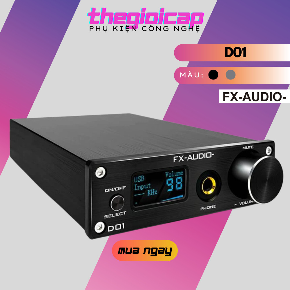 Bộ Giải Mã DAC FX-Audio D01 32bit Bluetooth Bản Nâng Cấp Hoàn Hảo Của ...