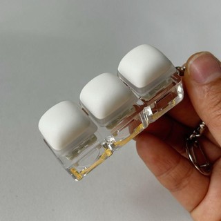 SAVORBOX Móc Khóa Fidget Keycap 3/4/9 Phím, Bàn Phím Mini Ngón Tay, Đồ Chơi Clicker DIY Giảm Căng Thẳng Cho Người Lớn