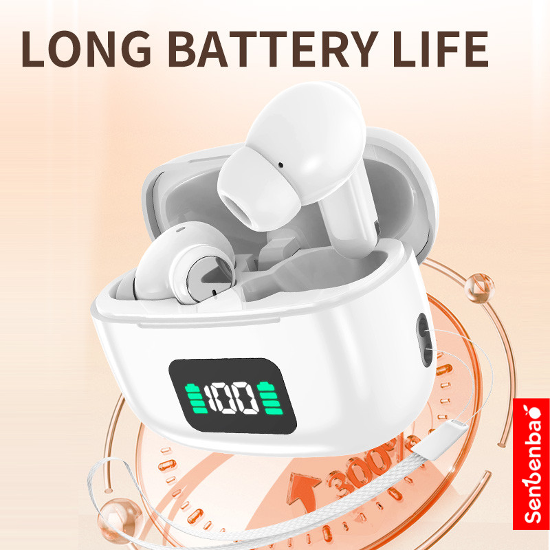 Senbenbao SJ53 Tai nghe không dây Bluetooth chính hãngTWS có Mic Tai nghe thể thao Bluetooth 5.4