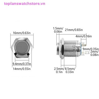 Toplanswatchstore Nút Kim Loại 12MM Tự Khóa Đặt Lại Bắt Đầu Dừng Tròn Cao / Thường Mở / Thường Đóng VN