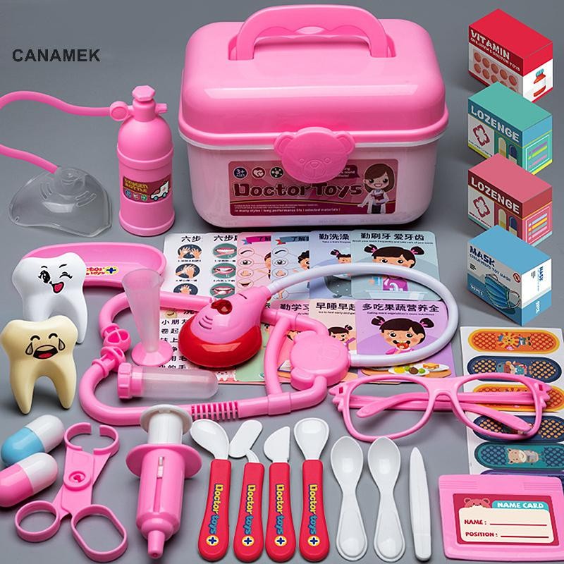 Canamek Mô Phỏng Y Tá Bác Sĩ Phụ Kiện Trẻ Em Bác Sĩ Chơi Bộ Trẻ Em Chơi Tại Nhà Bác Sĩ Đồ Chơi Bộ Quà Tặng Cho Trẻ Em Bé Trai Bé Gái CSF