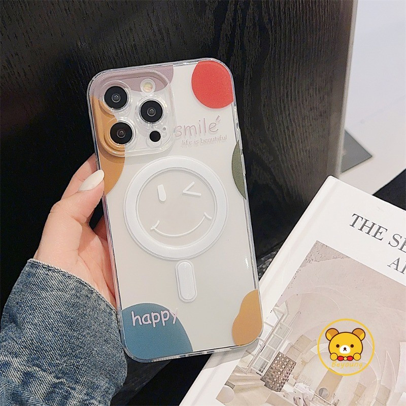 Dành Cho Xiaomi 15 Ultra 14T 14 Civi 13 12 13T 12T 12S 12X 11T Mi 11i 11 11X 10i 10 10S 10T 9 Lite Ultra 9T CC9 Pro 8 Smile Vỏ Sạc Không Dây Từ Tính Trong Suốt Vỏ Điện Thoại Hoạt Hình