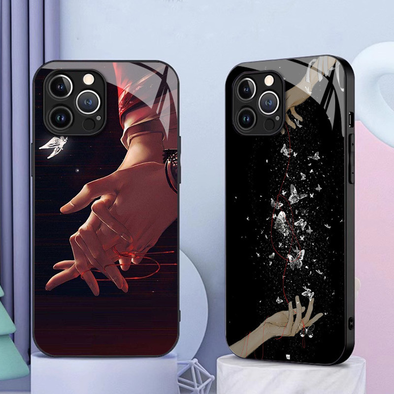Heaven Official 's Blessing 02 Ốp Điện Thoại Kính Cho IPhone 16 15 14 13 12 11 Pro XR XS Max Plus Mini X XR 8 7 6s SE2 / 3 Cover