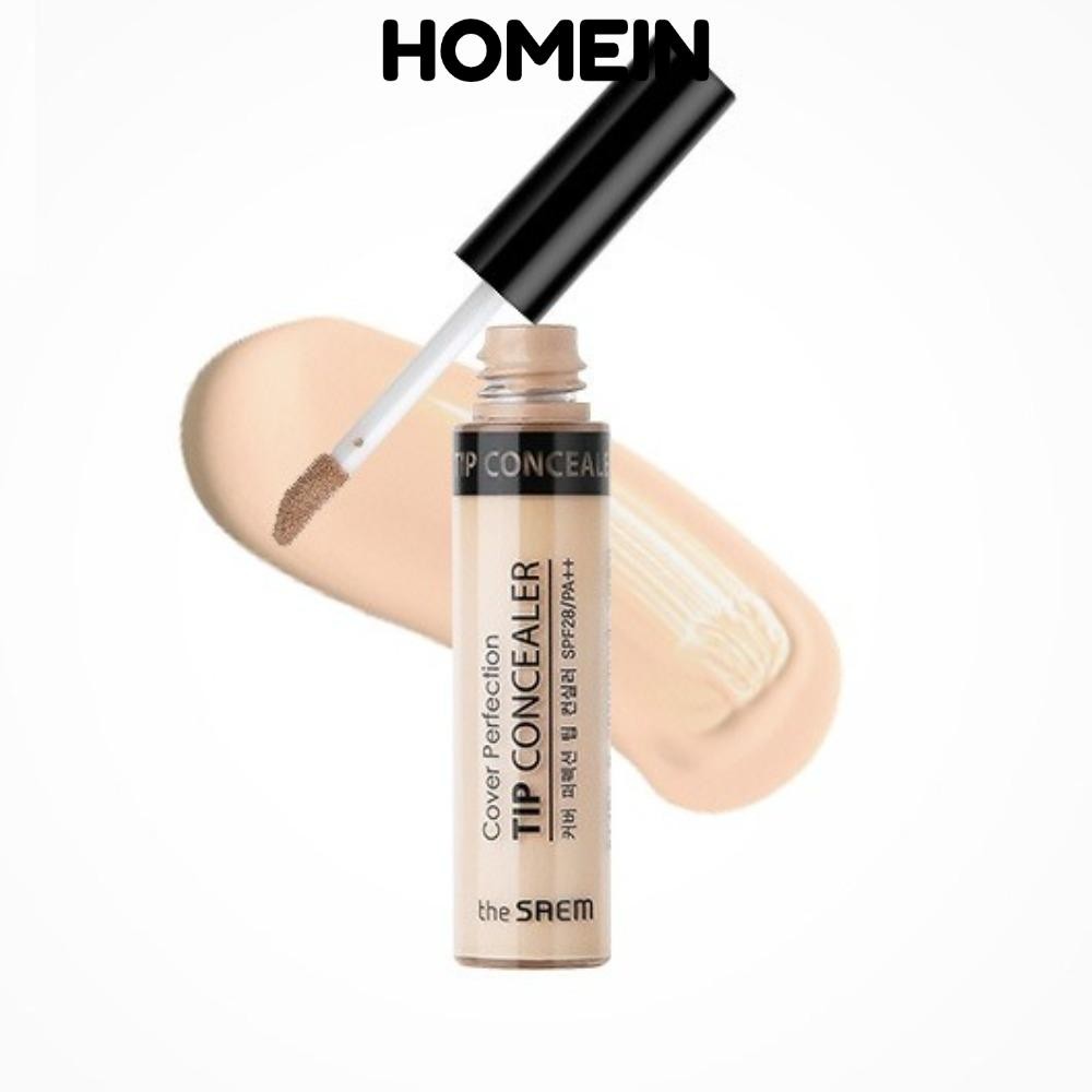 Kem che khuyết điểm HOMEIN Tip, Cover Perfection Highlight Brightening Liquid Concealation Stick, Dưỡng ẩm toàn diện Chống thấm nước 3 màu Kem nền Mỹ phẩm