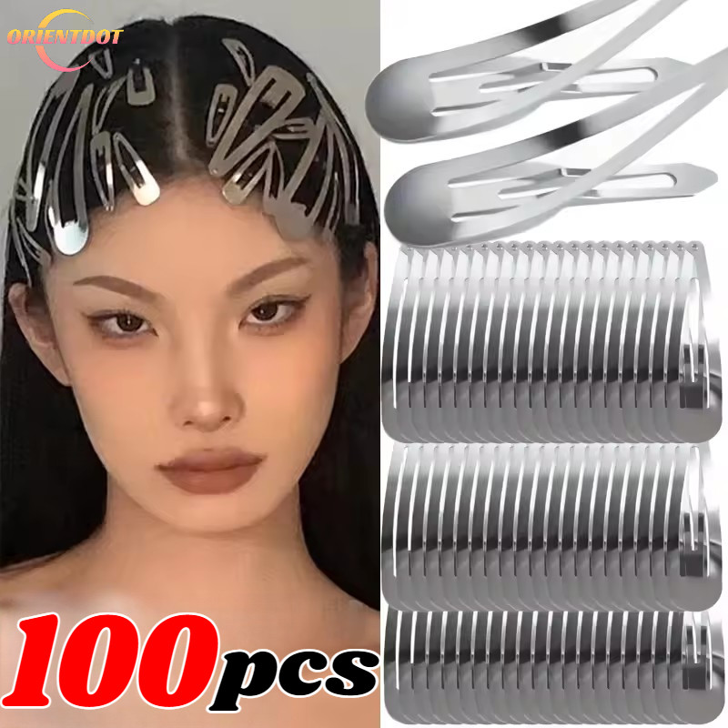 Y2K Sweet Cool Girl Kẹp Tóc - Đế Kẹp Tóc BB Hình Giọt Nước Cho DIY Handmade Kim Loại Barrettes Phụ Kiện Tóc