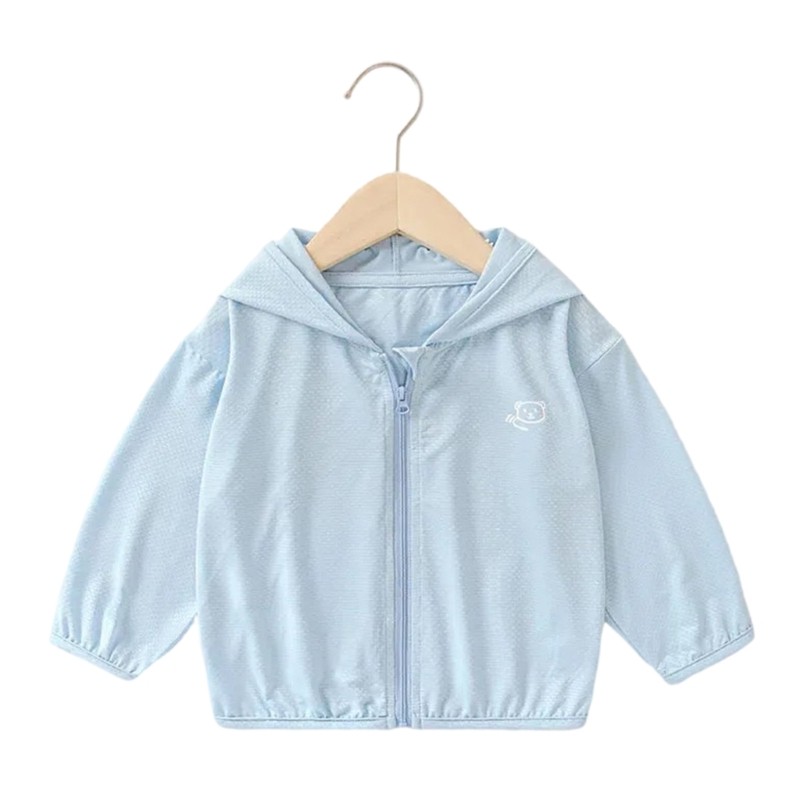 OXXGGKAO UPF50 + Ice Silk Chống Nắng Áo Khoác Ngoài Quần Áo Chống Nắng Cho Bé Cho Trẻ Em Từ 6M-5T Thưởng Thức Và Độ Bền