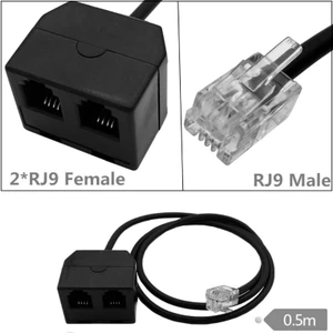 Bộ chuyển đổi đào tạo điện thoại BTM Compactly RJ9 Bộ chia Y để cài đặt dễ dàng và kết nối đáng tin cậy trong môi trường văn phòng