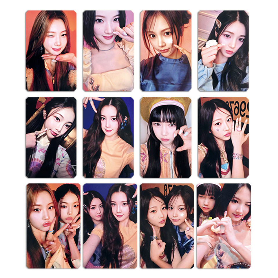 4-8 chiếc H2H Hearts2Hearts The Chase Lomo Cards Makestar SM Town LD Soundwave POB Photocard JIWOO CARMEN YUHA STELLA JUUN A-NA IAN YE-ON Bưu thiếp ảnh chống nước YM