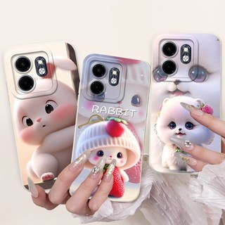 Ốp Lưng Mới Cho Infinix Smart 9 Cover X6532 Hoạt Hình Mèo Thỏ Mềm Thạch Silicon Chống Sốc TPU Ốp Lưng Cho Infinix Smart9 Capa