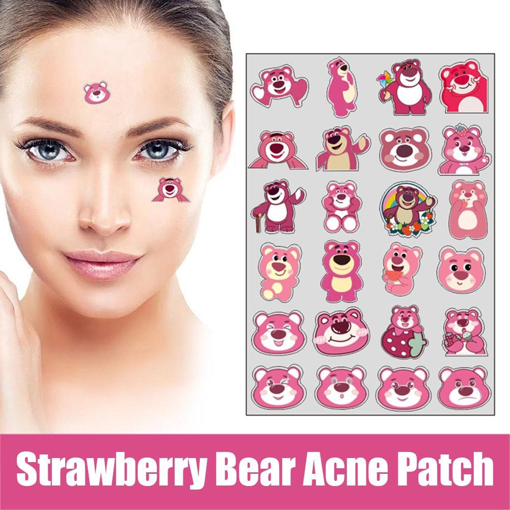 Dâu Gấu Mụn Miếng Dán Màu Pe Acne Sticker Miếng Dán Mụn Hoạt Hình V8m4