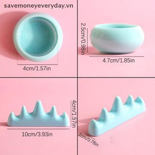 [savemoneyeveryday] Dụng cụ làm sạch bàn chải móng tay nghệ thuật Giá đỡ nhựa UV Acrylic Bút Gel Pot Cleanser Cup Wash Cup Giá đỡ bàn chải móng tay Dụng cụ làm móng [vn]