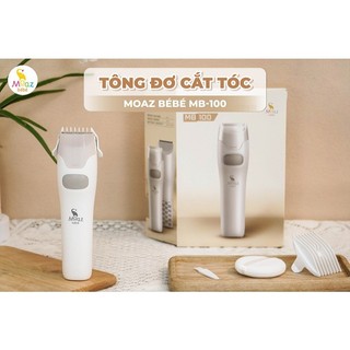 Tông đơ điện cắt tóc tự động hút tóc cho bé Moaz BéBé MB100 - Có thể dùng pin