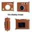 Camera tức thì YRBWD, Vỏ bảo vệ kết cấu bằng da silicon, Phụ kiện máy ảnh chống mài mòn mềm chất lượng cao cho Fujifilm Instax Mini EVO