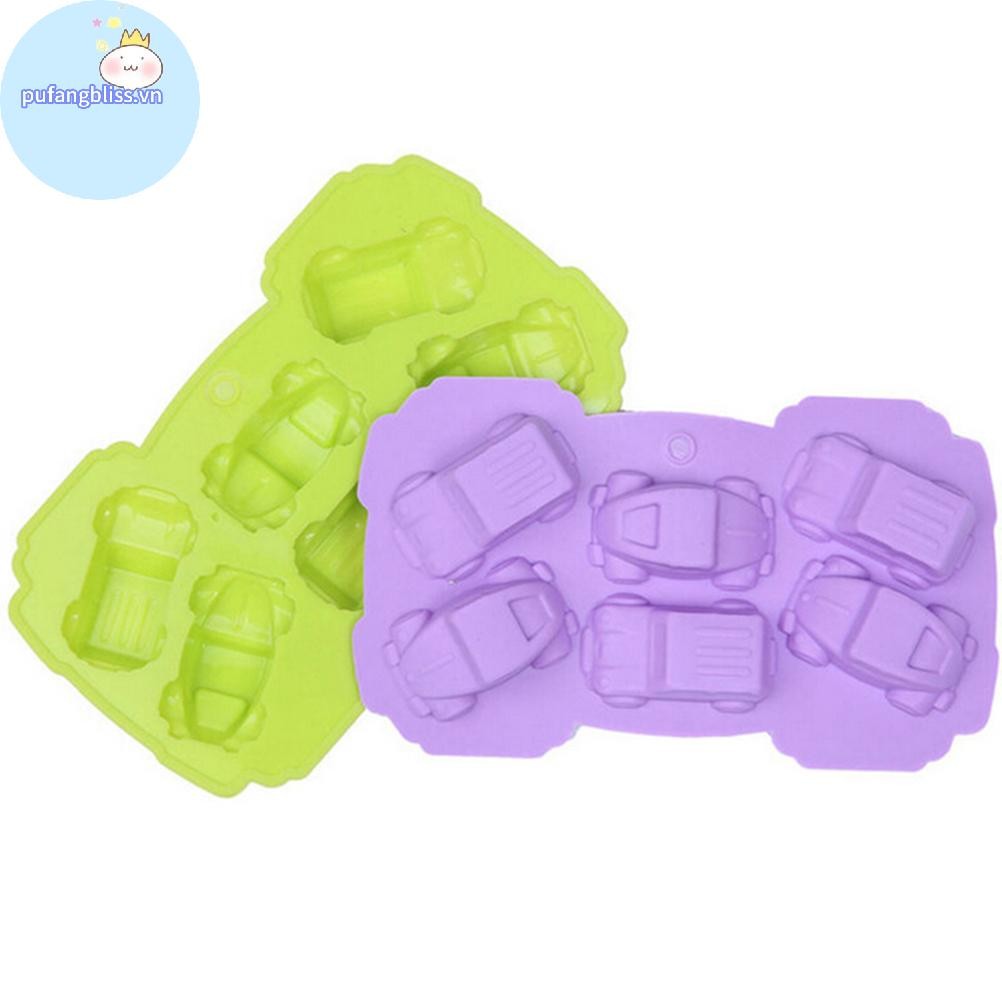 Pufangbliss Ô Tô Khuôn Silicon Fondant Bánh Sô Cô La Decorag Dụng Cụ Làm Bánh Khuôn Xà Phòng VN