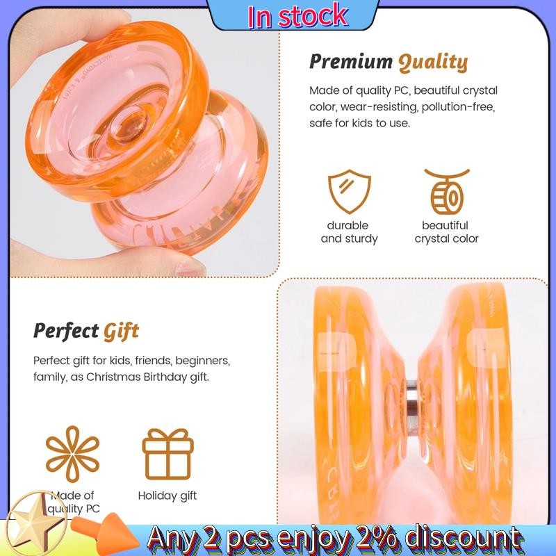 Magicyo K2 Plus Crystal Responsive Yoyo, Yo-Yo đa năng thay thế vòng bi không phản hồi cho trung gian