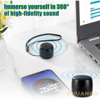 Mini Portable Bluetooth Speaker with HD Sound & Bass, Wireless for Phone/PC/Tablet, Photo Selfie Button, Answer Calls