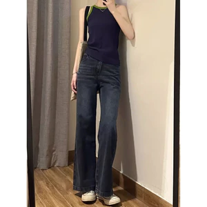 Quần jeans nữ Athena xanh đen quảng châu cao cấp dáng loe dành cho nữ