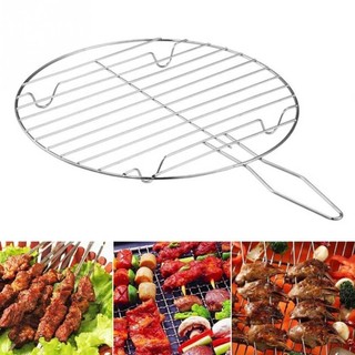 Phụ kiện lưới tròn inox cho vỉ nướng ngoài trời, kiểu Hàn Quốc, dùng cho gia đình, 10.28
