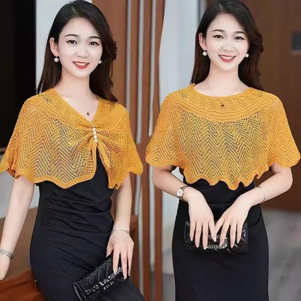 Khăn choàng và áo khoác mỏng SUNKISSD - Chất liệu dệt kim và vải tuyn ngắn nhiều màu, phù hợp thời trang hàng ngày