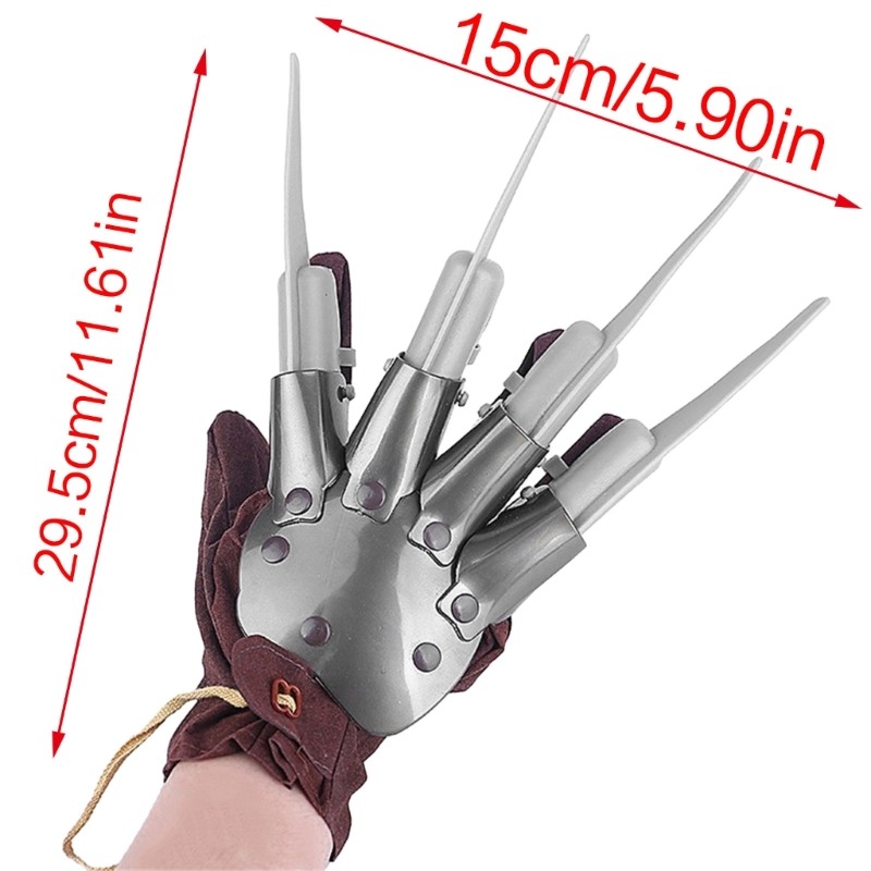 Terrifying Claw Gloves for Halloween Costume or Cosplay Handwear Props