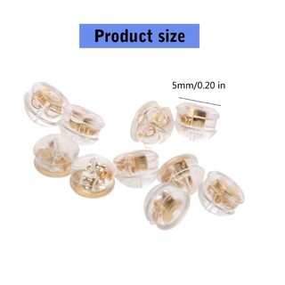Kra 10x Lưng Ly Hợp Miếng Lót Cao Su Silicon Bông Tai Giữ Backstops Cho Trang Sức DIY