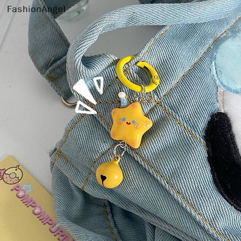 FashionAngel Hoạt Hình Dễ Thương Mũ Ngôi Sao Móc Khóa Ngọt Ngào Pentagram Móc Khóa Túi Loverly Mặt Dây Chuyền Ba Lô Trang Trí Cô Gái Quà Tặng VN