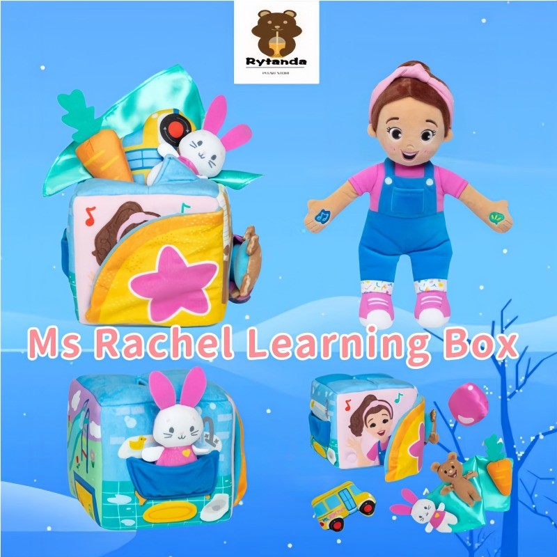 Ms Rachel Surprise Learning Box Đồ Chơi Sang Trọng Ms Rachel Plushie Búp Bê Niềm Vui Của Bạn Với Cô Nói & Hát Đồ Chơi Nhồi Bông Mềm Đồ Chơi Học Tập Cho Bé Âm Thanh Tương Tác Búp Bê Sinh Nhật Quà Tặng Giáng Sinh
