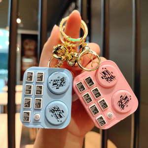 Thời Trang Mini Guitar DJ Đĩa Chơi Móc Khóa Túi Mặt Dây Chuyền Cho Nam Nữ Phụ Kiện Quà Tặng