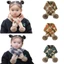 AWNGD Giữ Nhiệt Cổ, Dày Chống Gió Bé Trai Bé Gái Khăn Đan, Ấm Cổ Yếm Hoạt Hình Snap Fastener Trẻ Em Trẻ Em Khăn Mùa Đông Thu Đông