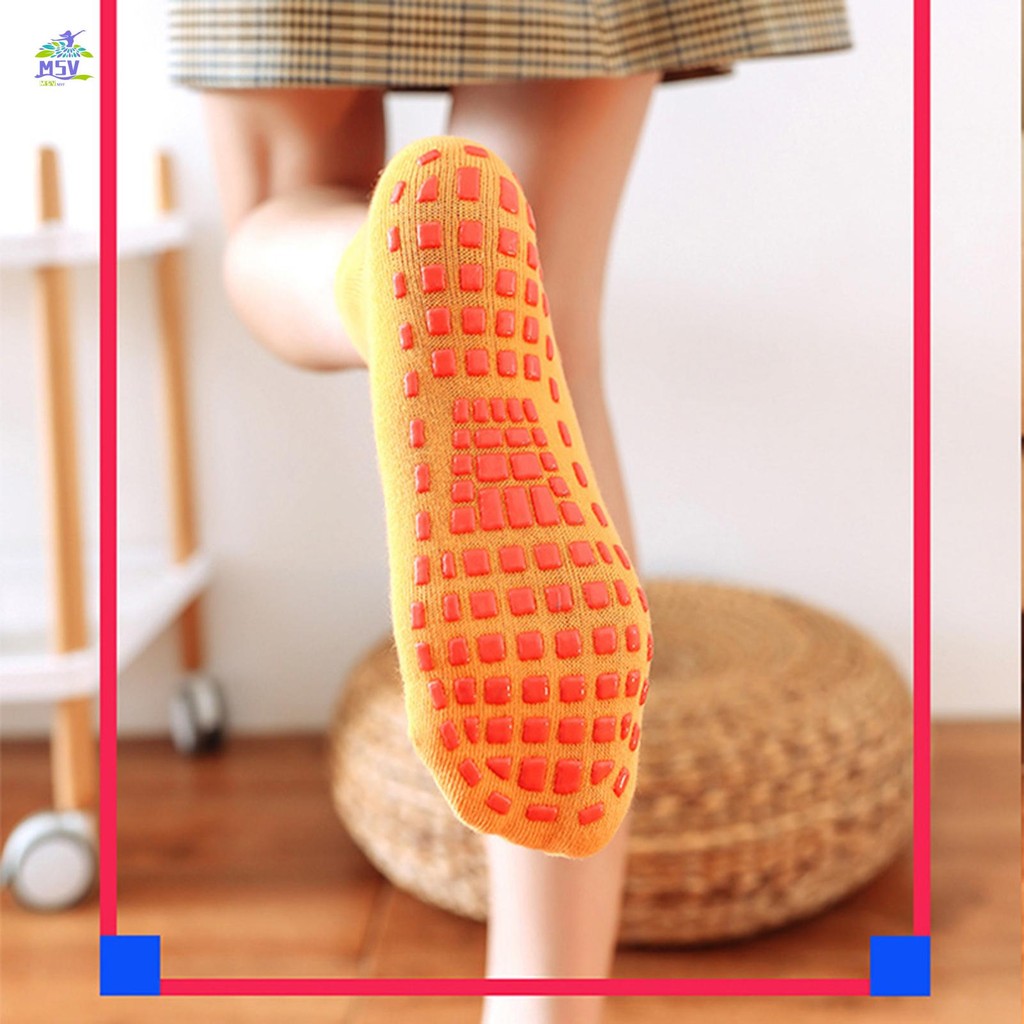 Tất tập Yoga chống trượt dành cho nữ có đáy silicon Tất chắc chắn cho hoạt động tại nhà trong nhà