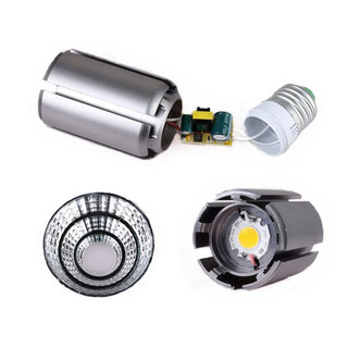 Bóng đèn LED Spotlight Siêu sáng COB E27 9W 12W 15W 20W 25W 220V Vỏ đen Spotlight Trắng lạnh / trung tính / ấm / ba màu Ánh sáng