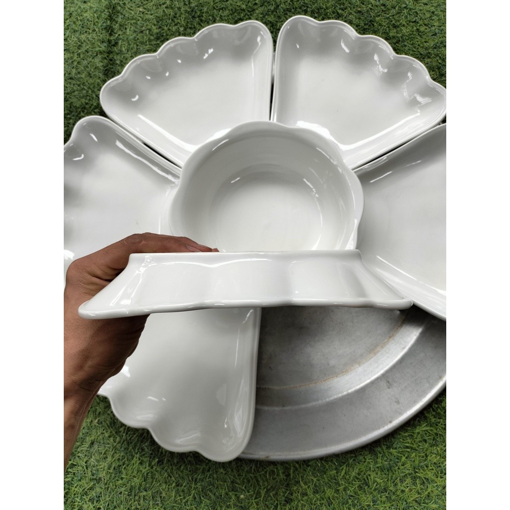 Bộ bát đĩa mặt trời HỌA TIẾT RỒNG .Minh châu 7 món hàng loại 1 đẹp dày dặn, Set bát đĩa 7 món thắp hương thờ cúng