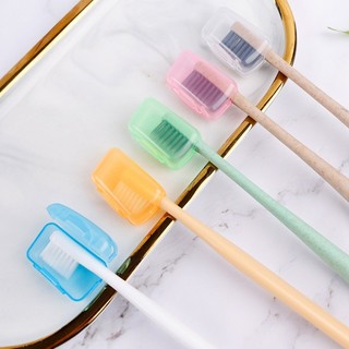 Mũ đầu bàn chải đánh răng di động màu sắc ngẫu nhiên - Hộp đựng đầu bàn chải đánh răng du lịch - Mũ chống bụi Phụ kiện phòng tắm gia đình