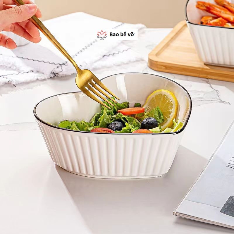Tô sứ vuông,bát vuông sứ trắng viền đen, bát salad, bát súp, bát mì, bát tô đẹp sang trọng, bát tô canh, bát