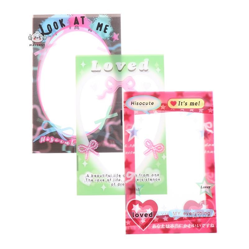 Maybest 20 Chiếc In Photocard Khung Cho Thẻ 3 Inch In Đôi Thần Tượng Thẻ Bảo Vệ Tay Áo {VN}