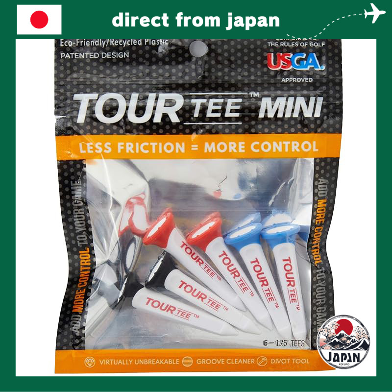Lite Golf Tee Tour Tee Mini Mix 6 Cây – Tee Golf Cao Su & PC Bền Bỉ, Tăng Khoảng Cách Đánh