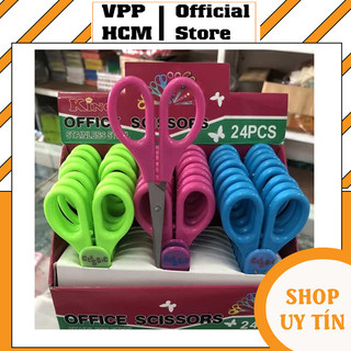 [2 Cái] Kéo Cắt Giấy Xuan Bo, Kéo Học Sinh Mini Có Nắp Đậy