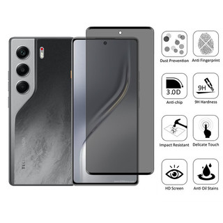 Tecno Camon 40 2 Chiếc Kính Cường Lực Chống Gián Điệp Bảo Vệ Màn Hình Riêng Tư Cho Tecno Camon 40 30s 30 20 Pro Premier 4G 5G