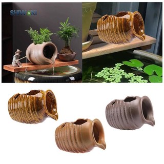 Gốm Đài Phun Nước Bình Phong Cảnh Thác Nước Chảy Thanh Lịch Tuần Hoàn Thác Lọ Cho Sân Vườn Để Bàn Trong Nhà Ngoài Trời Trang Trí