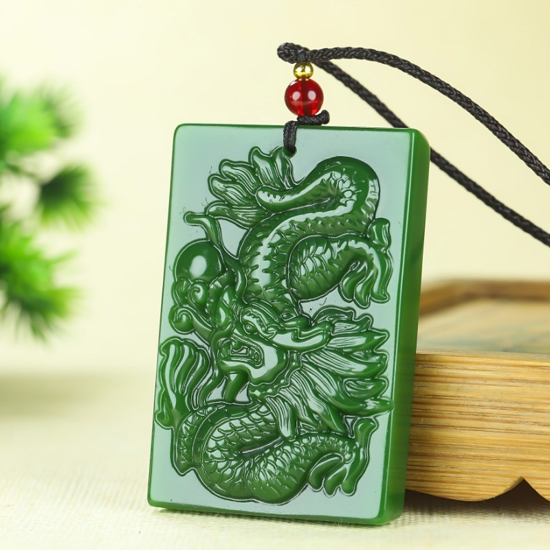 Vòng cổ mặt dây chuyền thương hiệu rồng nam Phù hợp với quà tặng gấp đôi thời trang
