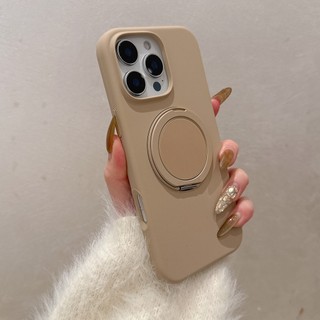 Ốp điện thoại đứng xoay từ tính silicon lỏng cao cấp thích hợp cho iphone16 ProMax 15 14 13 12 11 ProMax chống sốc bảo vệ da máy ảnh mềm mại ốp lưng iphone