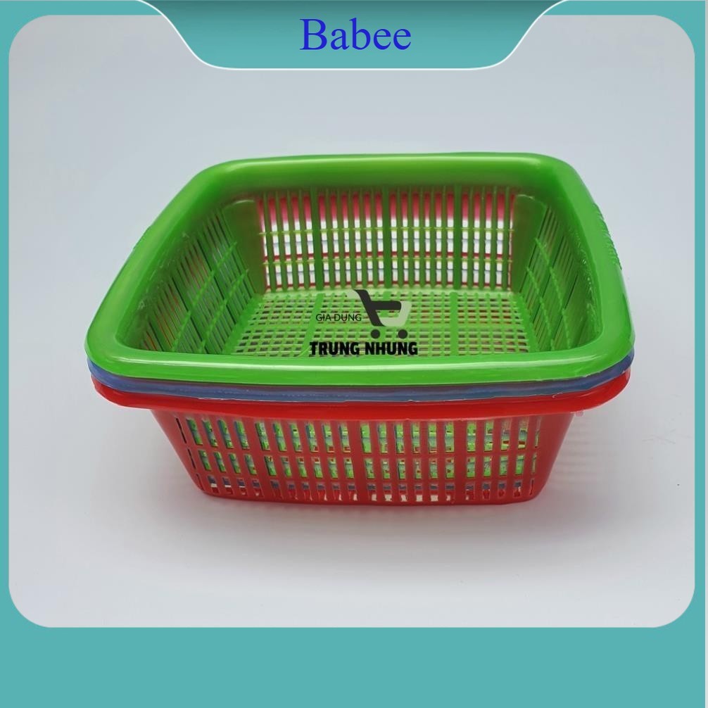 Rổ nhựa vuông ,nhựa tròn Việt Nhật (MS:3295/3291), rổ đựng rau sống, rổ ...