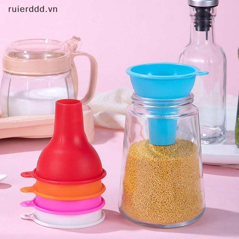# ruierdd # 8CM Phễu sữa có động cơ rộng bằng silicon Phễu đậu đa chức năng cỡ lớn Phụ kiện nhà bếp rò rỉ dầu rò rỉ rượu vang đa chức năng.