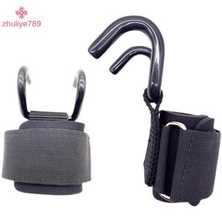 < zhuliye789 > Thể dục Cử tạ Bảo vệ lòng bàn tay Kéo lên Móc cổ tay Thanh ngang Thiết bị thể thao Huấn luyện sức mạnh Móc hỗ trợ tay