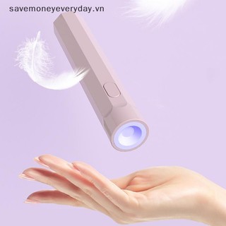 [savemoneyeveryday] Đèn Móng Tay Cầm Tay Di Động Cho Gel Ba Lan Nhanh Khô Đèn Pin Bút USB Máy Sấy Móng Tay Đèn LED UV [vn]