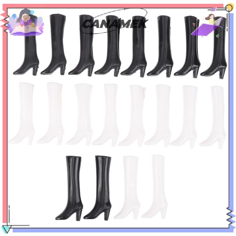 CANAMEK 5 Đôi Giày Bốt Trắng Tất Búp Bê 30cm 1/6 Phụ Kiện Trang Trí Trẻ Em DIY