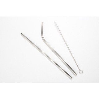 Combo 3 ống hút inox cao cấp kèm cọ vệ sinh giúp làm sạch dễ dàng chống gỉ sét an toàn khi dùng