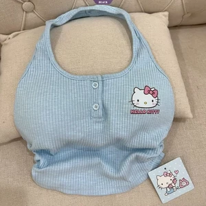 Hello Kitty Beauty Back Áo Vest Nữ Xuân Hè Mới Pure Desire Cay Girl Top Nữ Bên Trong Đáy Áo Sơ Mi [BL]